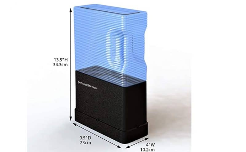 AeroVoir AeroGarden reservoir dimensions