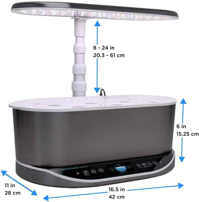 Aerogarden Bounty Dimensions